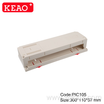 Surface mount junction box custom plastic enclosure PIC105 industrial control box Din Rail electronic enclosure 300*110*57mm